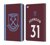 Head Case Designs Licenza Ufficiale West Ham United FC Ben Johnson 2021/22 Giocatori Home Kit Custodia Portafoglio in Pelle Compatibile con Apple iPad Air 2 (2014)