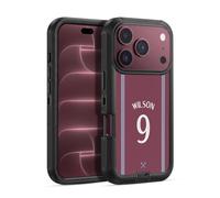 Head Case Designs Licenza Ufficiale West Ham United FC Callum Wilson 2025/26 Giocatori Home Kit Custodia Antiurto Ultra Blindata compatibile con Apple iPhone 18 Pro