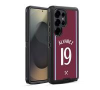 Head Case Designs Licenza Ufficiale West Ham United FC Edson Álvarez 2024/25 Giocatori Home Kit Custodia Antiurto Ultra Blindata Compatibile con Samsung Galaxy S25 Ultra