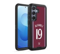 Head Case Designs Licenza Ufficiale West Ham United FC Edson Álvarez 2024/25 Giocatori Home Kit Custodia Antiurto Ultra Blindata Compatibile con Samsung Galaxy S25