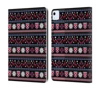 Head Case Designs Licenza Ufficiale West Ham United FC Festival Tribale Natale Custodia Portafoglio in Pelle Compatibile con Apple iPad Air 11 2020/2022/2024/2025