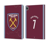 Head Case Designs Licenza Ufficiale West Ham United FC James Ward-Prowse 2023/24 Giocatori Home Kit Custodia Portafoglio in Pelle Compatibile con Apple iPad PRO 12.9 2020/2021/2022