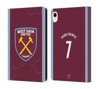 Head Case Designs Licenza Ufficiale West Ham United FC James Ward-Prowse 2023/24 Giocatori Home Kit Custodia Portafoglio in Pelle Compatibile con Apple iPad Mini (2021/2024)