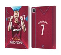 Head Case Designs Licenza Ufficiale West Ham United FC James Ward-Prowse 2023/24 Prima Squadra Custodia Portafoglio in Pelle Compatibile con Apple iPad PRO 12.9 2020/2021/2022