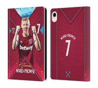 Head Case Designs Licenza Ufficiale West Ham United FC James Ward-Prowse 2023/24 Prima Squadra Custodia Portafoglio in Pelle Compatibile con Apple iPad Mini (2021/2024)
