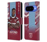Head Case Designs Licenza Ufficiale West Ham United FC Michail Antonio 2022/23 Prima Squadra Custodia Portafoglio in Pelle Compatibile con Google Pixel 10