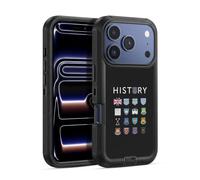 Head Case Designs Licenza Ufficiale West Ham United FC Modello 1 Storia Stemma Custodia Antiurto Ultra Blindata compatibile con Apple iPhone 17 Pro Max