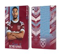 Head Case Designs Licenza Ufficiale West Ham United FC Saïd Benrahma 2022/23 Prima Squadra Custodia Portafoglio in Pelle Compatibile con Apple iPad Air 13 2024/2025