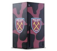 Head Case Designs Licenza Ufficiale West Ham United FC Stampa Mucca Arte Console Da Gioco Wrap Compatibile con Xbox Series X