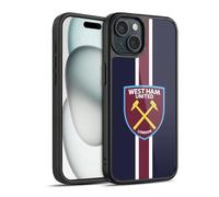 Head Case Designs Licenza Ufficiale West Ham United FC Strisce Crest Cover in Gel Rinforzata [Protezione di Grado Militare] Compatibile con Apple iPhone 15