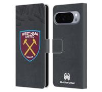 Head Case Designs Licenza Ufficiale West Ham United FC Terza Maglia Portiere 2019/20 Kit Crest Custodia Portafoglio in Pelle Compatibile con Google Pixel 10 Pro XL