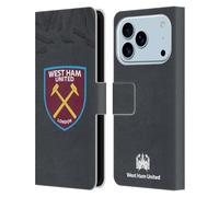Head Case Designs Licenza Ufficiale West Ham United FC Terza Maglia Portiere 2019/20 Kit Crest Custodia Portafoglio in Pelle Compatibile con Apple iPhone 17 PRO