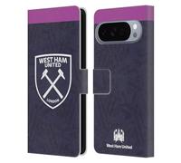 Head Case Designs Licenza Ufficiale West Ham United FC Third 2019/20 Kit Crest Custodia Portafoglio in Pelle Compatibile con Google Pixel 10 Pro XL