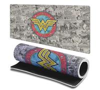 Head Case Designs Licenza Ufficiale Wonder Woman DC Comics Collage di Vintage Copertina Fumetto 23.62 x 11.81 x 0.12 Inches (600 x 300 mm) - L Tappetino per Mouse E Scrivania per Giochi Tastiera PC