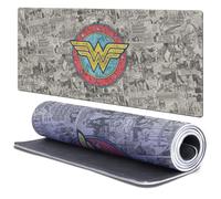 Head Case Designs Licenza Ufficiale Wonder Woman DC Comics Collage di Vintage Copertina Fumetto 37.4 x 15.75 x 0.16 Inches (900 x 400 mm) - XL Tappetino per Mouse E Scrivania per Giochi Tastiera PC