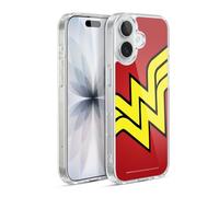 Head Case Designs Licenza Ufficiale Wonder Woman DC Comics Smisurato Logo Custodia in Gel [Protezione di Grado Militare] Compatibile con Apple iPhone 17 E Compatibile con MagSafe