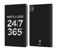 Head Case Designs Licenza Ufficiale WWE 24/7/365 The Rock Custodia Portafoglio in Pelle Compatibile con Apple iPad PRO 11 M4 2024