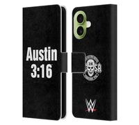 Head Case Designs Licenza Ufficiale WWE 3:16 Stone Cold Steve Austin Custodia Portafoglio in Pelle Compatibile con Apple iPhone 17