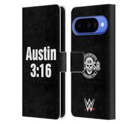 Head Case Designs Licenza Ufficiale WWE 3:16 Stone Cold Steve Austin Custodia Portafoglio in Pelle Compatibile con Google Pixel 10