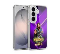 Head Case Designs Licenza Ufficiale WWE AJ Styles Wrestlemania 34 Superstars Custodia in Gel [Protezione di Grado Militare] Compatibile con Samsung Galaxy S26 Plus