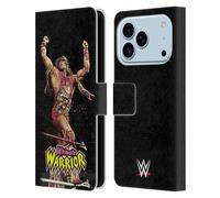 Head Case Designs Licenza Ufficiale WWE Anello Angolare The Ultimate Warrior Custodia Portafoglio in Pelle Compatibile con Apple iPhone 17 PRO