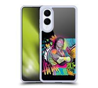 Head Case Designs Licenza Ufficiale WWE Arte al Neon Bret Hart Custodia in Gel [Protezione di Grado Militare] Compatibile con Samsung Galaxy S25 Edge