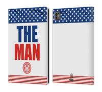 Head Case Designs Licenza Ufficiale WWE Bandiera degli US Becky Lynch The Man Custodia Portafoglio in Pelle Compatibile con Apple iPad PRO 11 M4 2024