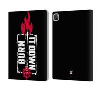 Head Case Designs Licenza Ufficiale WWE Burn It Down Seth Rollins Custodia Portafoglio in Pelle Compatibile con Apple iPad PRO 13 M4 2024