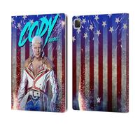 Head Case Designs Licenza Ufficiale WWE Cody Rodi Grafica Cody Rhodes Custodia Portafoglio in Pelle Compatibile con Apple iPad PRO 13 M4 2024