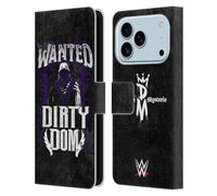 Head Case Designs Licenza Ufficiale WWE Dirty Dom Dominik Mysterio Custodia Portafoglio in Pelle Compatibile con Apple iPhone 17 PRO