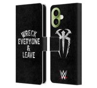Head Case Designs Licenza Ufficiale WWE Distruggi Tutti e Parti R. Reigns Grafiche Custodia Portafoglio in Pelle Compatibile con Apple iPhone 17