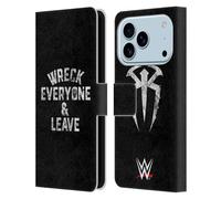 Head Case Designs Licenza Ufficiale WWE Distruggi Tutti e Parti R. Reigns Grafiche Custodia Portafoglio in Pelle Compatibile con Apple iPhone 17 PRO
