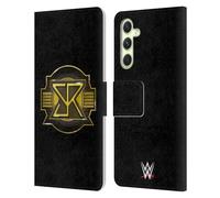 Head Case Designs Licenza Ufficiale WWE Emblema Seth Rollins Custodia Portafoglio in Pelle Compatibile con Samsung Galaxy A54 5G