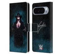 Head Case Designs Licenza Ufficiale WWE Firma Deadman The Undertaker Custodia Portafoglio in Pelle Compatibile con Google Pixel 10 Pro XL