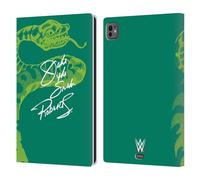 Head Case Designs Licenza Ufficiale WWE Firma Jake The Snake Roberts Custodia Portafoglio in Pelle Compatibile con Apple iPad PRO 11 M4 2024