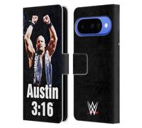 Head Case Designs Licenza Ufficiale WWE Foto Stone Cold Steve Austin Custodia Portafoglio in Pelle Compatibile con Google Pixel 10