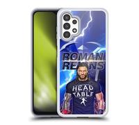 Head Case Designs Licenza Ufficiale WWE Fulmine Roman Reigns Custodia Cover in Morbido Gel Compatibile con Samsung Galaxy A13 (2022)