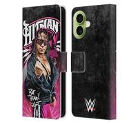 Head Case Designs Licenza Ufficiale WWE Grafica Hitman Bret Hart Custodia Portafoglio in Pelle Compatibile con Apple iPhone 17