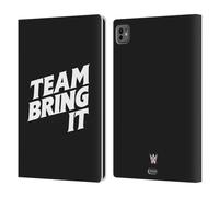 Head Case Designs Licenza Ufficiale WWE Grassetto Team Bring It The Rock Custodia Portafoglio in Pelle Compatibile con Apple iPad PRO 11 M4 2024