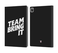 Head Case Designs Licenza Ufficiale WWE Grassetto Team Bring It The Rock Custodia Portafoglio in Pelle Compatibile con Apple iPad PRO 13 M4 2024
