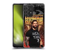 Head Case Designs Licenza Ufficiale WWE Grunge Roman Reigns Custodia in Gel [Protezione di Grado Militare] Compatibile con Galaxy A52 / A52s / 5G (2021)