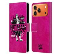 Head Case Designs Licenza Ufficiale WWE Hitman Bret Hart Custodia Portafoglio in Pelle Compatibile con Apple iPhone 17 PRO Max