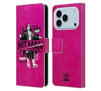 Head Case Designs Licenza Ufficiale WWE Hitman Bret Hart Custodia Portafoglio in Pelle Compatibile con Apple iPhone 17 PRO