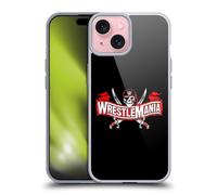 Head Case Designs Licenza Ufficiale WWE Icona Wrestlemania 37 Logos Custodia in Gel [Protezione di Grado Militare] Compatibile con Apple iPhone 15 E Compatibile con MagSafe