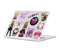 Head Case Designs Licenza Ufficiale WWE Icone Alexa Bliss Custodia Laptop Trasparente con Glitter Armatura Rigida Cristallo Compatibile con MacBook Air 13.6" M2 A2681/M3 A3113/M4 A3240 2022/2024/2025