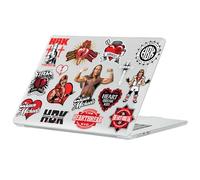 Head Case Designs Licenza Ufficiale WWE Icone Shawn Michaels Custodia Laptop Trasparente con Glitter Armatura Cristallo Compatibile con MacBook Air 13.6" M2 A2681/M3 A3113/M4 A3240 2022/2024/2025