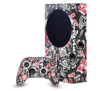 Head Case Designs Licenza Ufficiale WWE Icone Stone Cold Steve Austin Pacchetto Console Da Gioco Wrap E Pelle Per Controller Compatibile con Xbox Series S Console & Controller Bundle