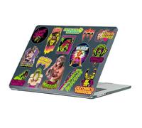 Head Case Designs Licenza Ufficiale WWE Icone The Ultimate Warrior Custodia Laptop Nero con Glitter Armatura Cristallo Compatibile con MacBook Air 13.6" M2 A2681/M3 A3113/M4 A3240 2022/2024/2025