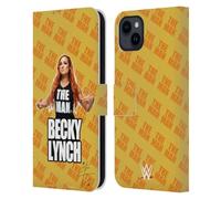 Head Case Designs Licenza Ufficiale WWE Immagine 4 Becky Lynch The Man Custodia Portafoglio in Pelle Compatibile con Apple iPhone 15 Plus