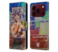 Head Case Designs Licenza Ufficiale WWE Immagine LED 2017 John Cena Custodia Portafoglio in Pelle Compatibile con Apple iPhone 18 Pro